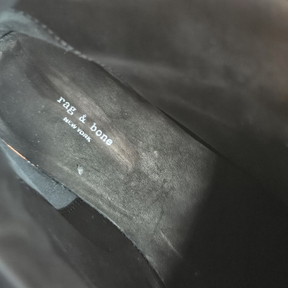 Rag & Bone Shiloh Biker Leather Boots Black Size 40 EU - Picture 12 of 12